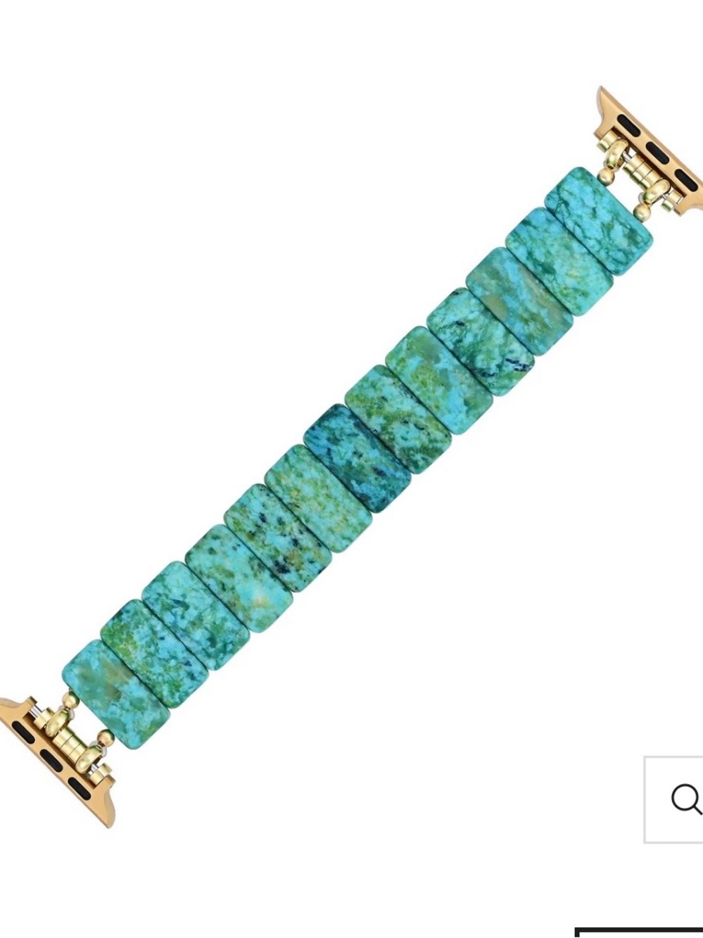 New!   Cape Diablo Turquoise and Gold Link Apple Watch Band